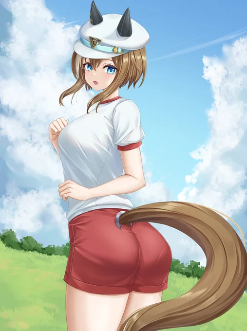 シュヴァルグラン 練習 SNSさぼりすぎた・・・ #ウマ娘 #umamusume