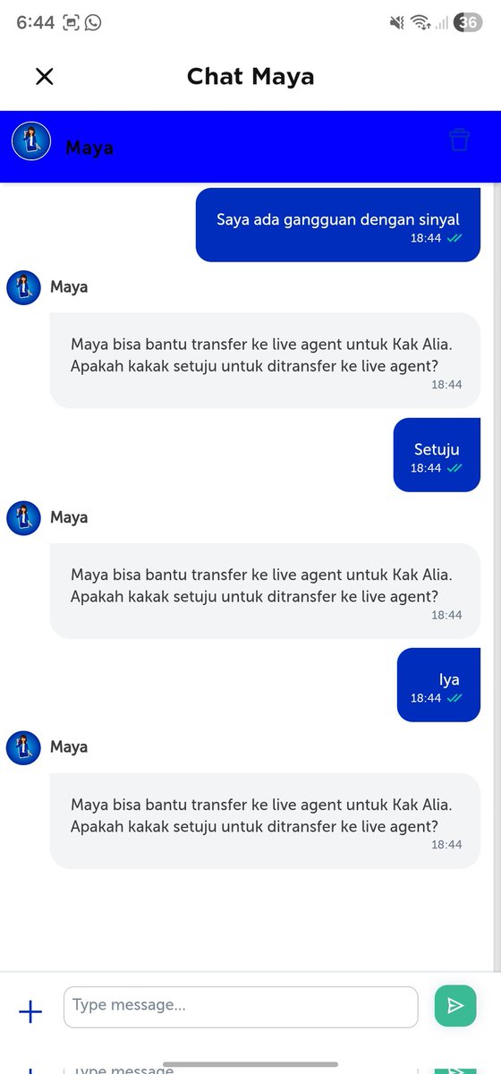116x1998's tweet photo. @myXLCare tolong saya mau komplain tapi di app saja jawabannya gini terus. Gimana sih channel konplain cuma satu tapi ngaco gini https://t.co/71mRbfborA