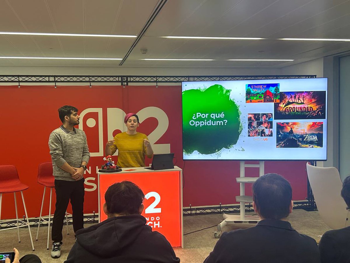 ErreKGamer's tweet image. Hoy hemos asistido a la presentación de Oppidum del estudio madrileño Ep Games (@PlayOppidum) en las oficinas de @NintendoES en Madrid!