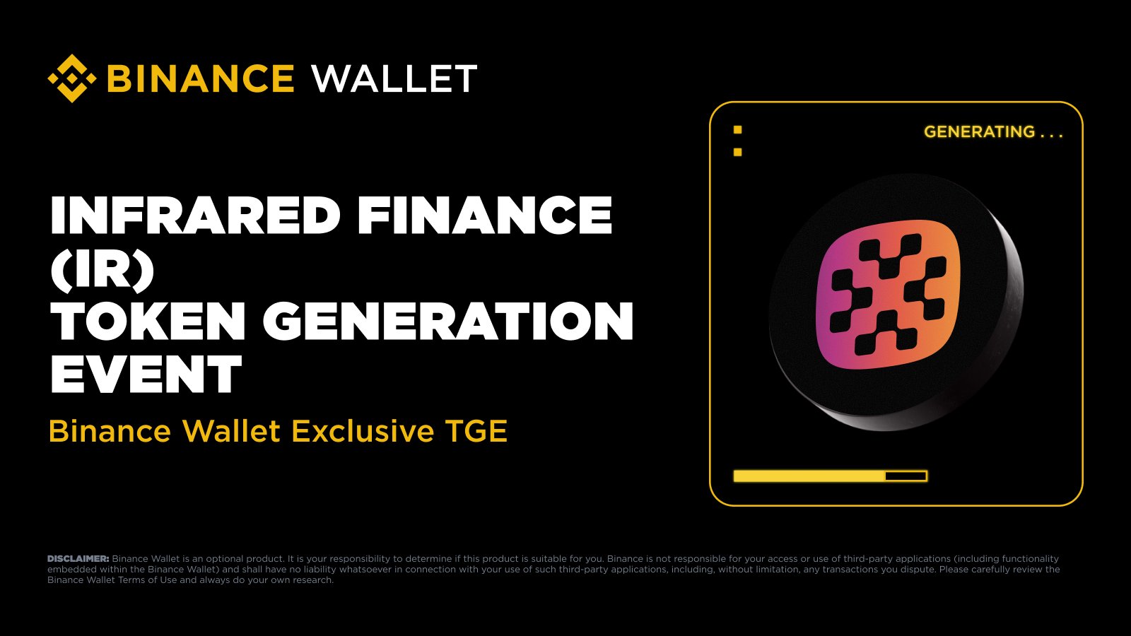 Infrared Finance branding banner used in BingX airdrop explainer