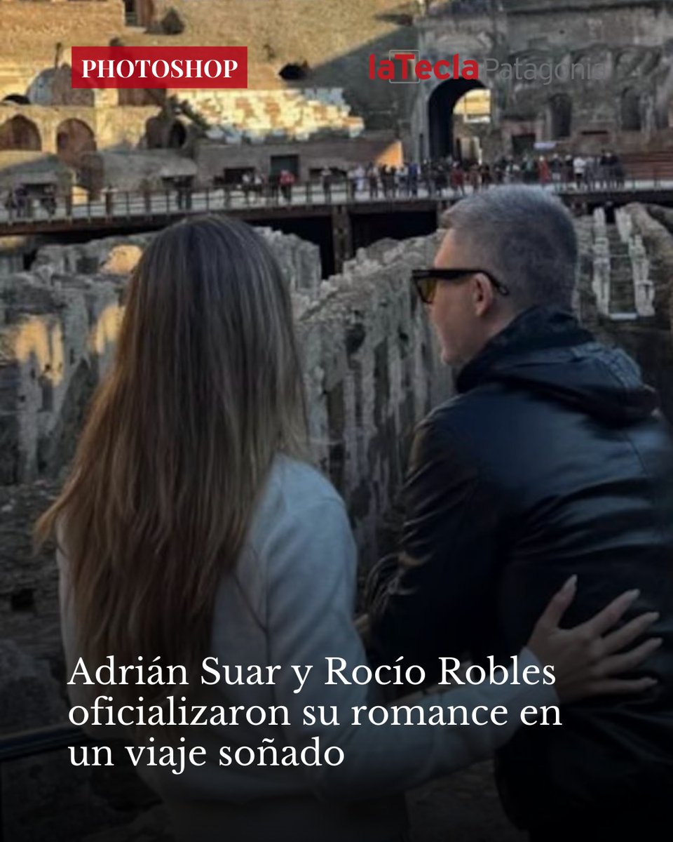 ¡Amor en Roma!  🌈❤️❤️Adrián Suar y Rocío Robles acaban de oficializar su romance en un viaje soñado por Europa.  

Desde el Coliseo Romano, El Chueco compartió una foto de espaldas  y broméo 😊 "¿Cuándo termina la construcción?"