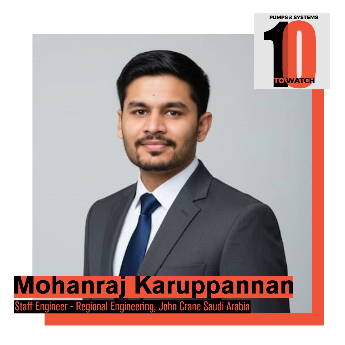 Mohanraj Karuppannan began his career in the pump industry 15 years ago and has worked extensively with pumps and pump-related products ever since.

pumpsandsystems.com/10-watch-2025-…