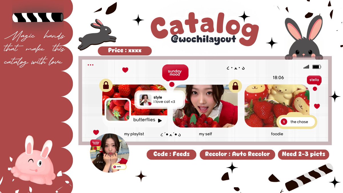 jtnnies's tweet image. retweet jika kalian mau catalog FEEDS