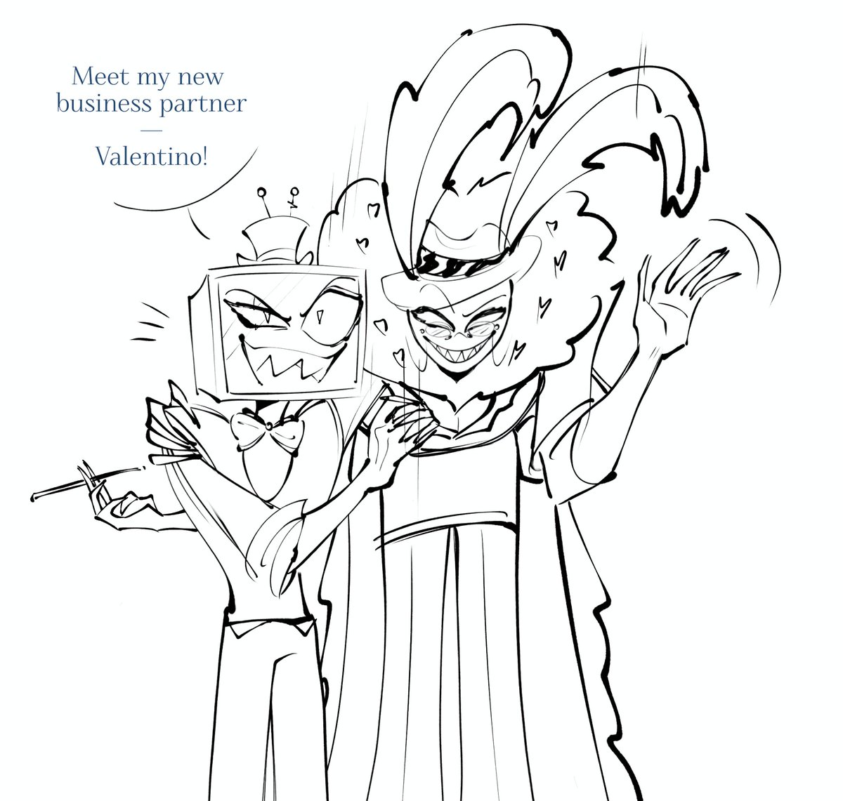 LinalinaSin's tweet image. Hazbin request ✍️

#VocalStatic #StaticMoth