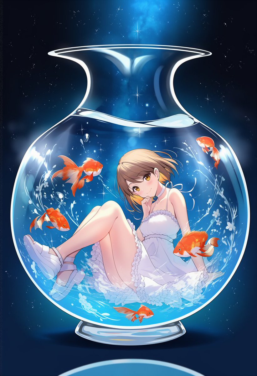 RT @GoGKCy2hgs4759: 金魚鉢の少女
