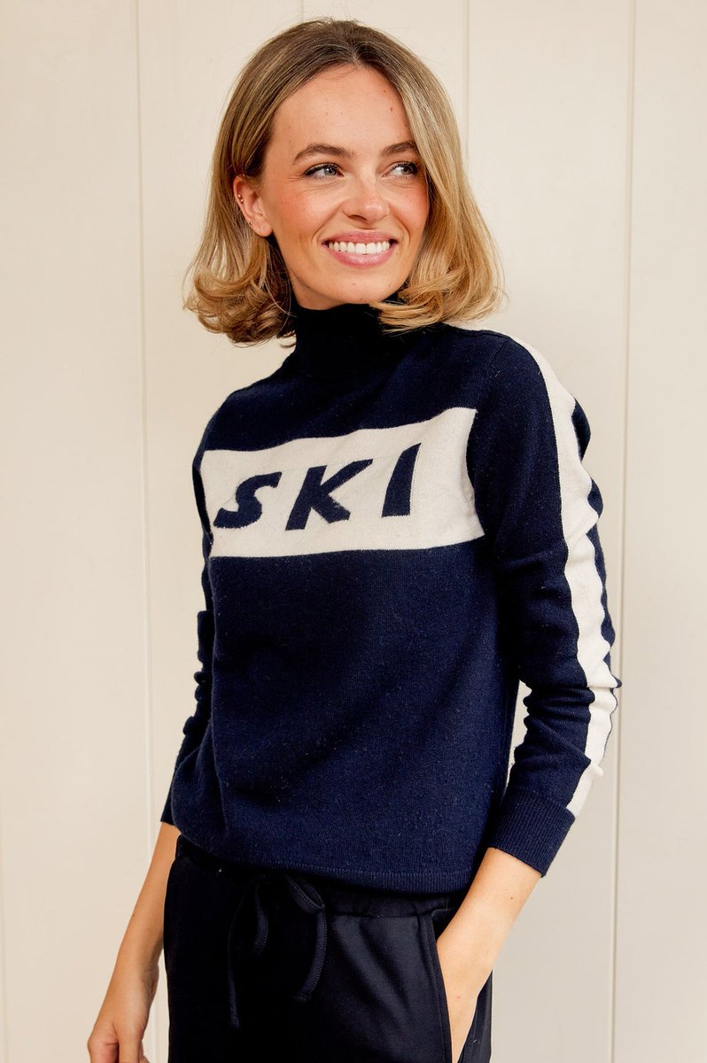 A feel-good edit of this season’s best ski-themed knits, bringing alpine chic to your everyday inc this slim polo neck from <a href="/aspigalondon/">Aspiga London</a> - Bring on the snow #skiwear #alpine bit.ly/3Yt5IxU