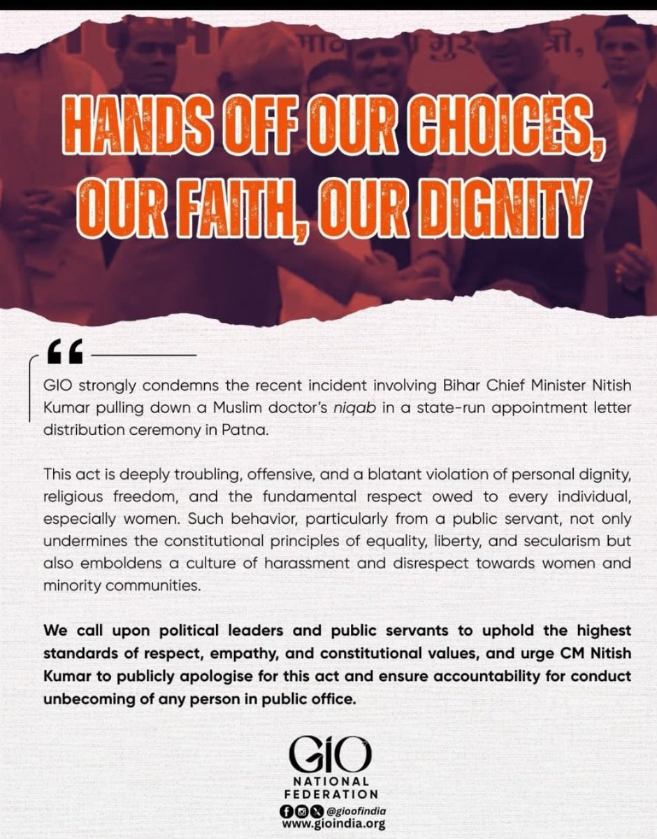 We strongly condemned the crime done by CM Bihar. He must resign. It is totally Women extortion case