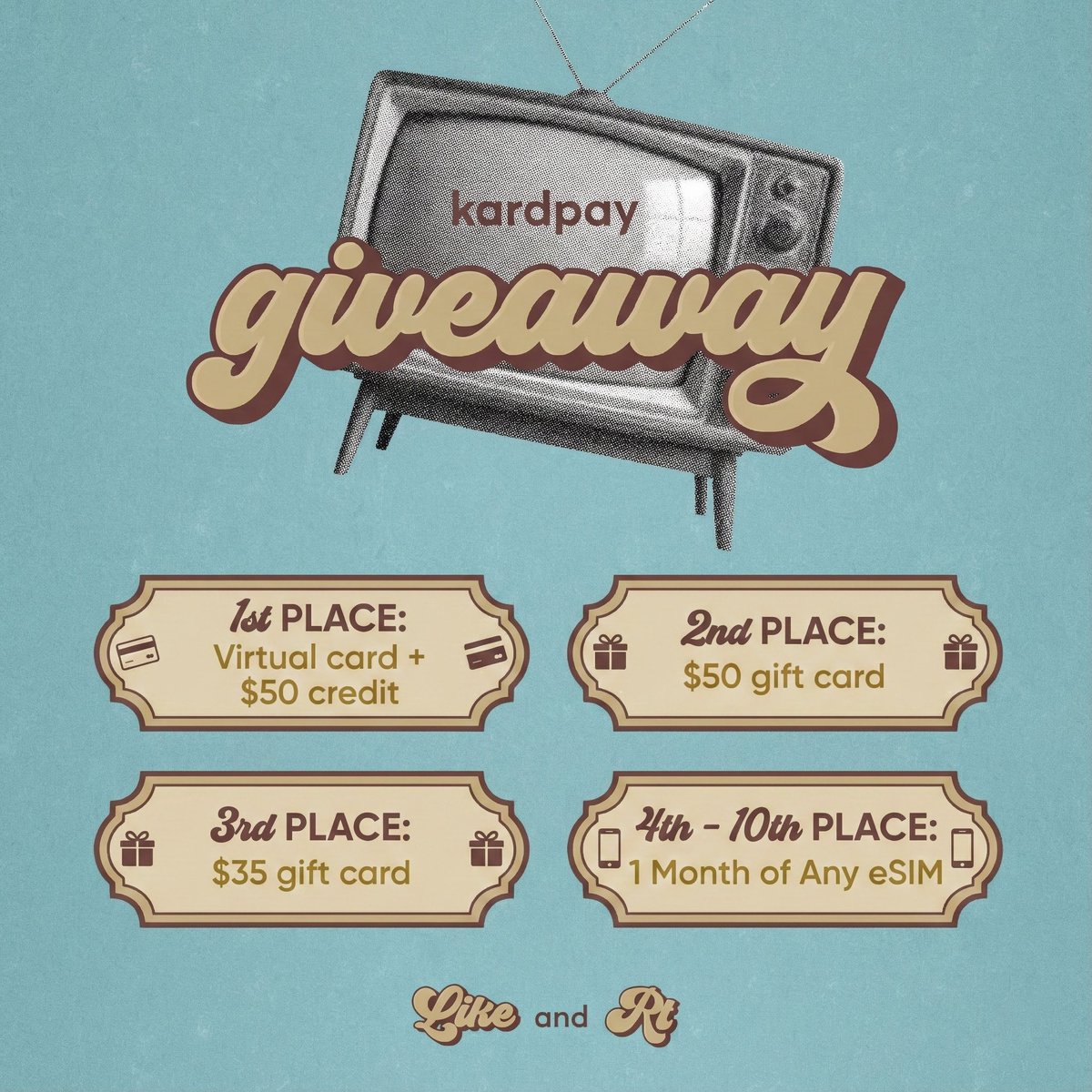 Christmas Giveaway Alert!

Want to win cash, gift cards, or eSIMs? Now is your chance! 🚀

Climb the leaderboard and win many prizes and Cash! 🎁

Must register here: kardpay.app/giveaway