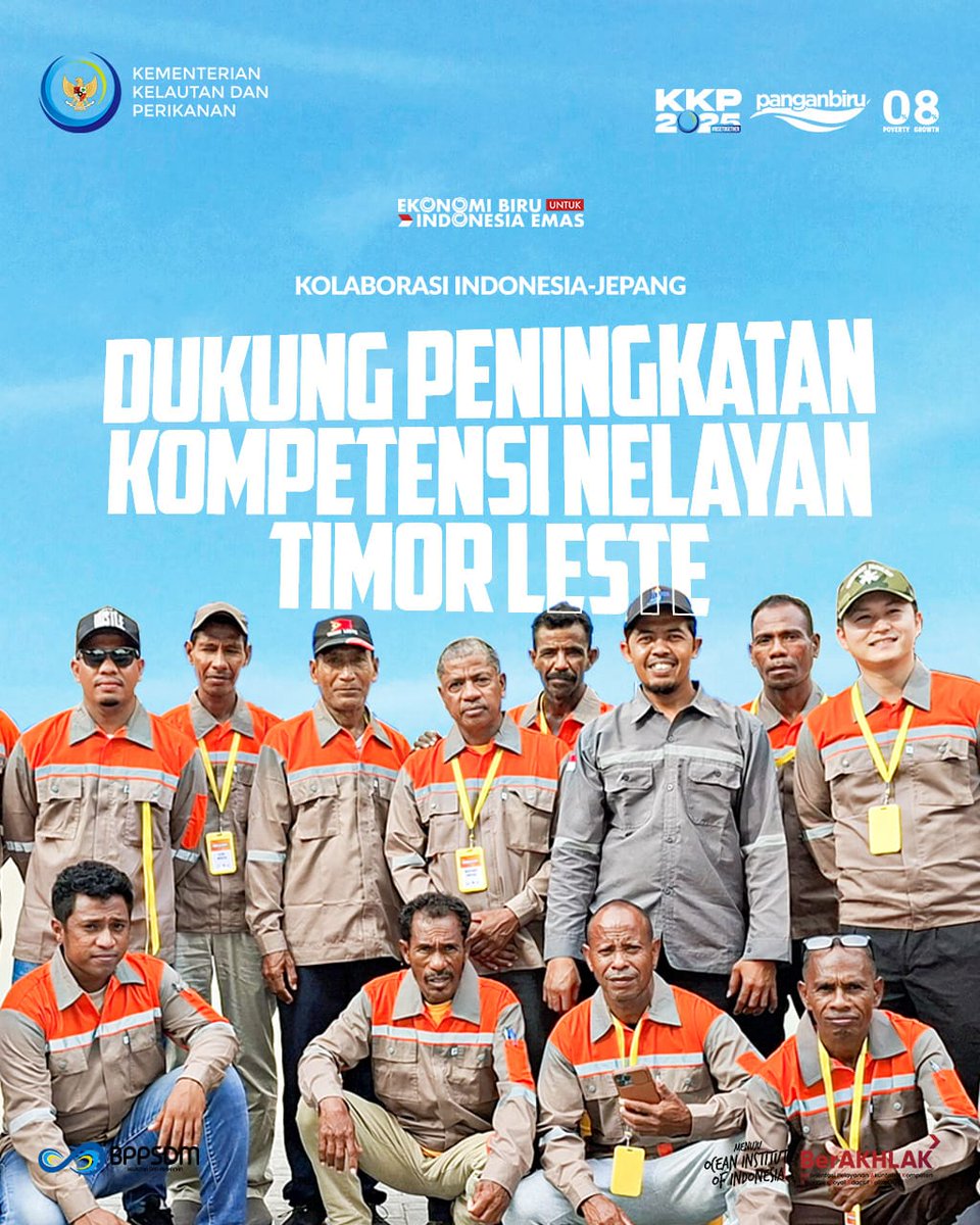 #SobatBahari, keterampilan yg tepat adalah kunci bagi nelayan untuk bekerja lebih aman, produktif, dan berkelanjutan. Komitmen ini diwujudkan <a href="/kkpgoid/">KKP RI</a> melalui <a href="/bppsdm_kp/">BPPSDM KKP</a> dalam Training Course of Coastal Fisheries in Timor Leste yang dilaksanakan di <a href="/bppsdm_bp3tegal/">PK BLU BPPP Tegal</a> 

<a href="/in_radiarta/">INRadiarta</a>