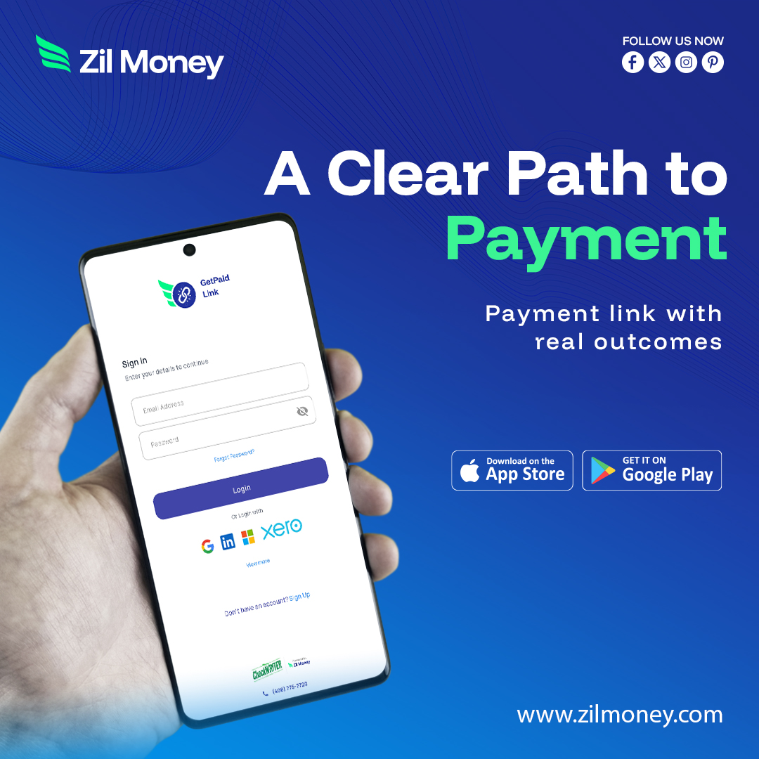 ZilMoney's tweet photo. Send a link via email or SMS. Get paid. Done.
GetPaid Link app from Zil Money helps you collect your payments on time - once or recurring!
Get the app now from the App Store or Google Play Store!
https://t.co/FTHbS72oVw
https://t.co/AWuYeWSflm
#ClearPayments #GetPaidLink #ZilMoney #PaymentMadeEasy