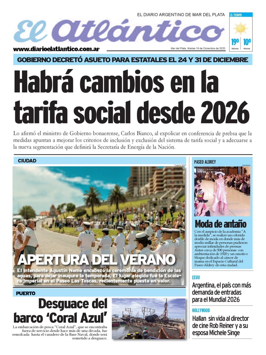 Portada digital del día 16/12/2025