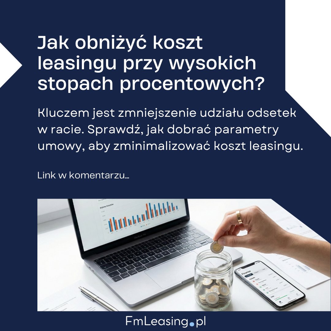 FmLeasingPL's tweet photo. Czy da sięrealnie obniżyć koszt leasingu przy wysokich (nadal) stopach procentowych? 🤔
Pokazujemy konkretne sposoby, które faktycznie wpływają na ratę leasingu i całkowity koszt umowy.

🔗 Artykuł w komentarzu…

#leasing #taniLeasing #leasingDlaFirm #kosztLeasingu #stopy https://t.co/hb0RbDW07o