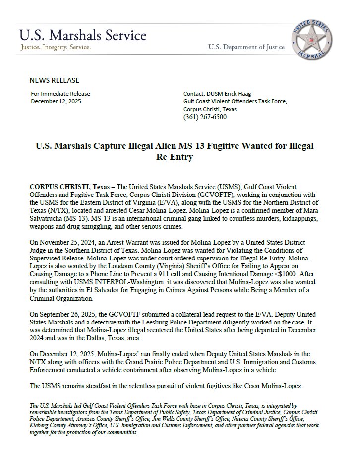 U.S. Marshals Service Dallas tweet media