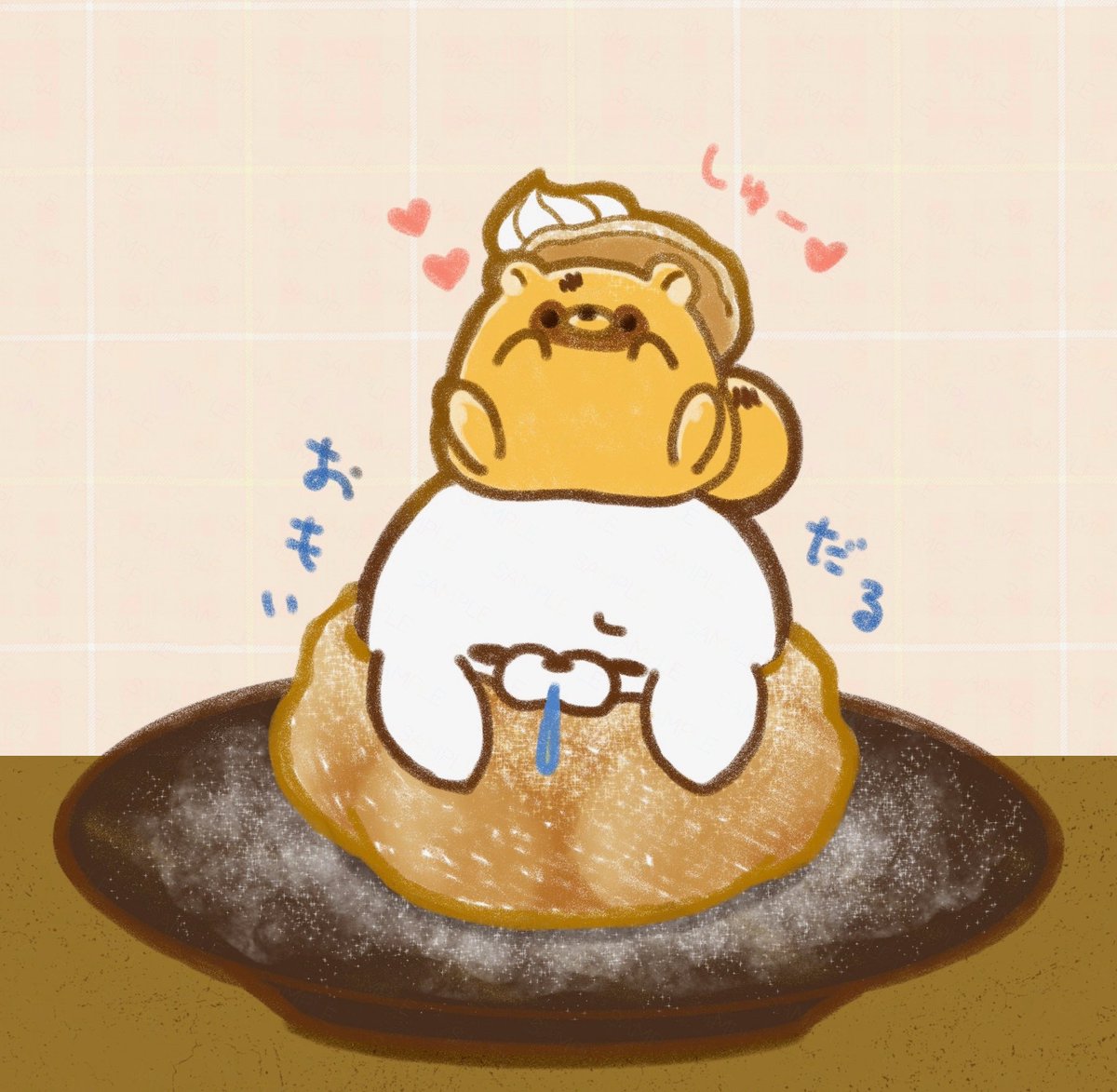 しゅー(∩´∀`∩)💕 #あざらシュー #みたらしたぬき しゅー(∩´∀`∩)💕 #あざらシュー #みたらしたぬき