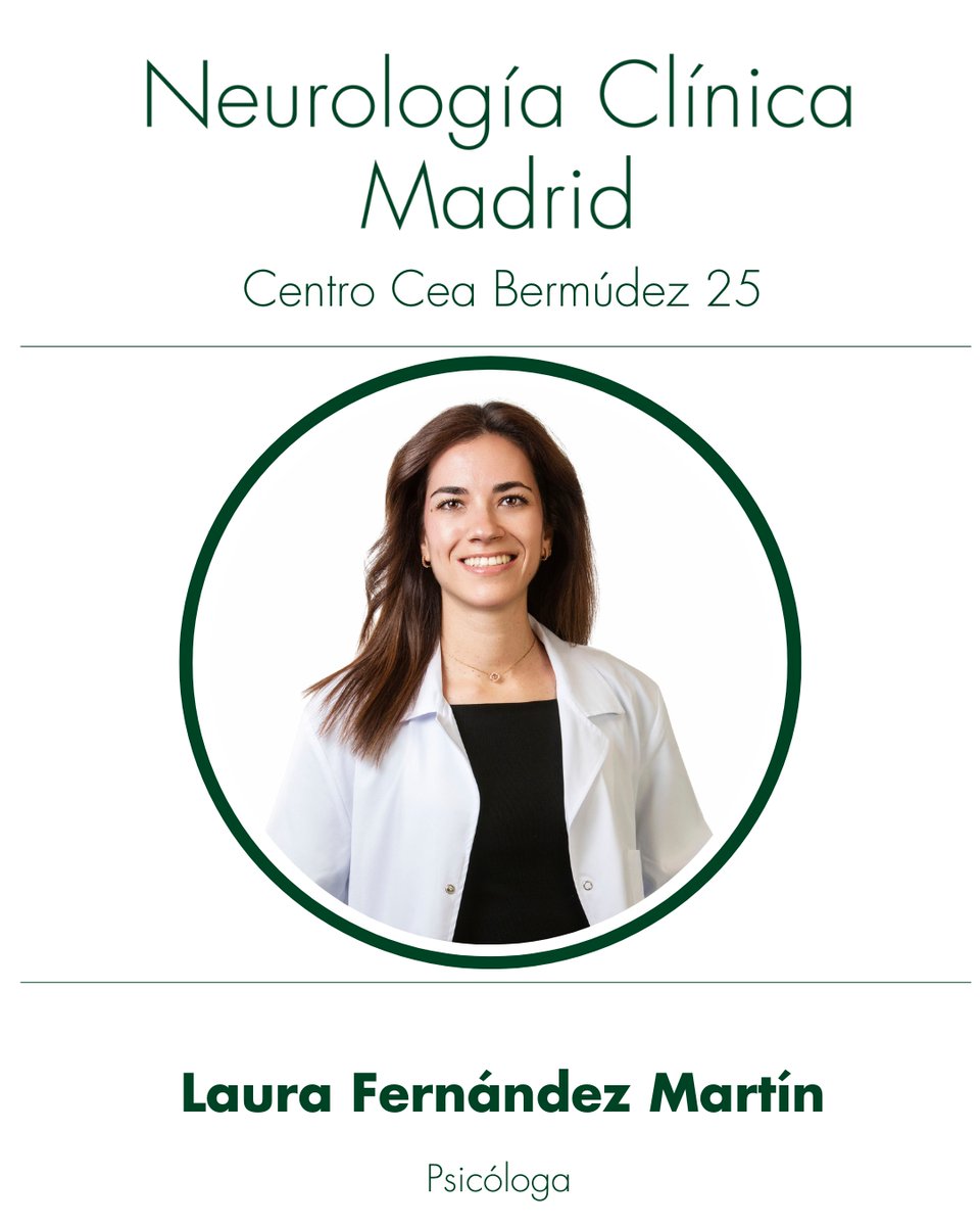 𝗟𝗮𝘂𝗿𝗮 𝗙𝗲𝗿𝗻𝗮́𝗻𝗱𝗲𝘇 𝗠𝗮𝗿𝘁í𝗻  𝗣𝘀𝗶𝗰𝗼́𝗹𝗼𝗴𝗮 𝗲𝘀𝗽𝗲𝗰𝗶𝗮𝗹𝗶𝘀𝘁𝗮 𝗲𝗻 𝗽𝗼𝗯𝗹𝗮𝗰𝗶𝗼́𝗻 𝗶𝗻𝗳𝗮𝗻𝘁𝗼-𝗷𝘂𝘃𝗲𝗻𝗶𝗹 Centro Cea Bermúdez 25  neurologiaclinica.es/quienes-somos/… #NeurologíaClínicaMadrid #CentroCeaBermúdez25