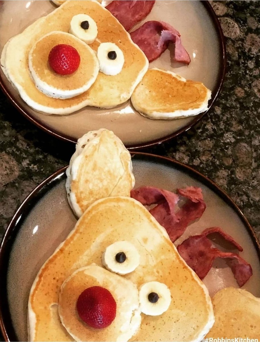 When breakfast is almost too cute to eat. 🥞My sister Tia’s reindeer pancakes are pure holiday joy!

#Pancakes #RobbinsKitchen #Foodies #Breakfast #kidsbreakfast
#Breakfastrecipes #Christmasrecipes #Christmasbreakfast  #HolidayRecipes #Eaaats #reindeerpancakes