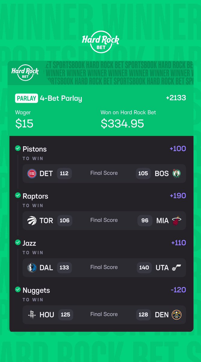 Wins from this weekend.