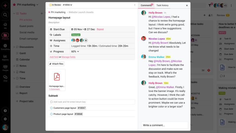 Feedback shouldn’t feel like a scavenger hunt.

When it’s scattered across emails and chats, momentum dies.

Real progress happens when feedback is instant, contextual, &amp; visible- right where the work happens. 

That’s how teams move faster, with clarity.

#ProofHub #WorkClarity