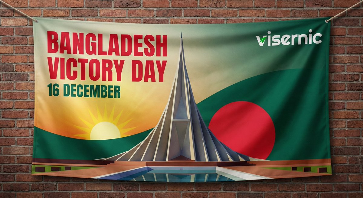 visernic's tweet photo. বিজয়ের গৌরব, স্বাধীনতার অহংকার 📷
মহান বিজয় দিবসে সকল শহীদদের শ্রদ্ধাভরে স্মরণ করছি।
#বিজয়দিবস #১৬ডিসেম্বর #গর্বিত_বাংলাদেশ #victoryday #visernic https://t.co/enUcH5HWGd