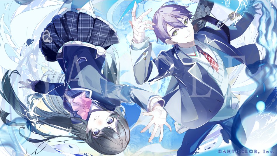 にじさんじ所属  剣持刀也さん×月ノ美兎さんの歌ってみた
「水流のロック」にてMVイラストを担当させていただきました。
どうぞよろしくお願いいたします。