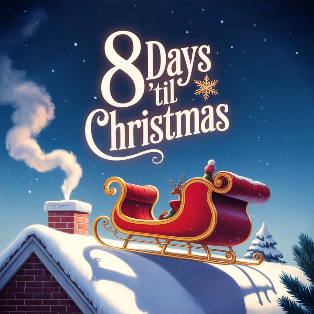AbsoluteXmas's tweet photo. 8 days until Christmas! Hold tight, the sleigh rideโs almost here. ๐
๐ท #ChristmasCountdown #HereComesSanta #HolidayMagic https://t.co/YNVDYpgQ7k