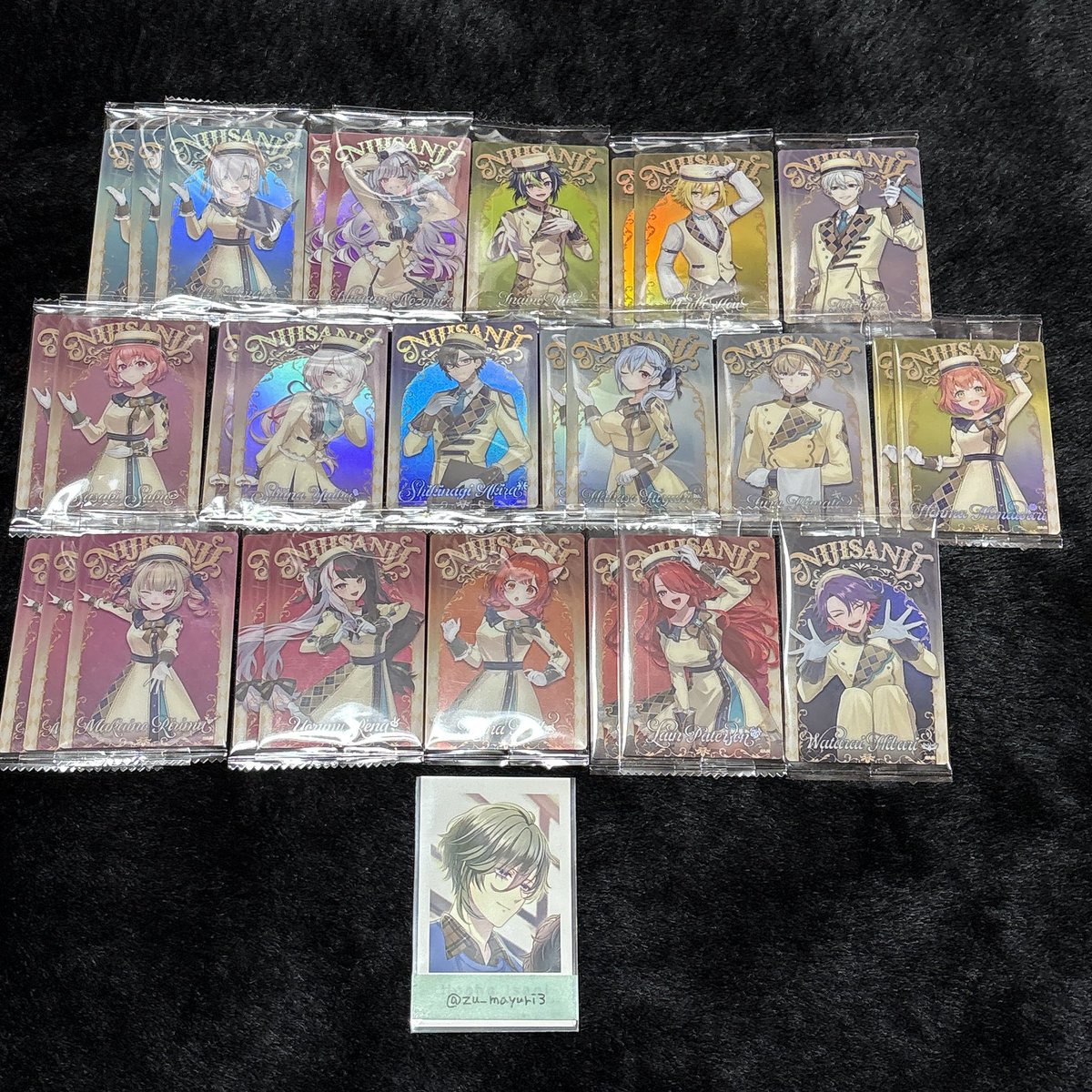 zu_mayuri3's tweet photo. [交換 讓渡] にじさんじ ウエハース

[譲] 画像1

[求] 異種ﾘﾄﾘﾝ記載の方(同額程度でしたら検討させて頂きます。🌈以外可)or🚹150/枚、🚺100/枚

・讓渡は🚹は🚺含む場合のみ
・郵送交換希望です。
・お気軽にお声掛けください！ https://t.co/dx6w7xPEb3