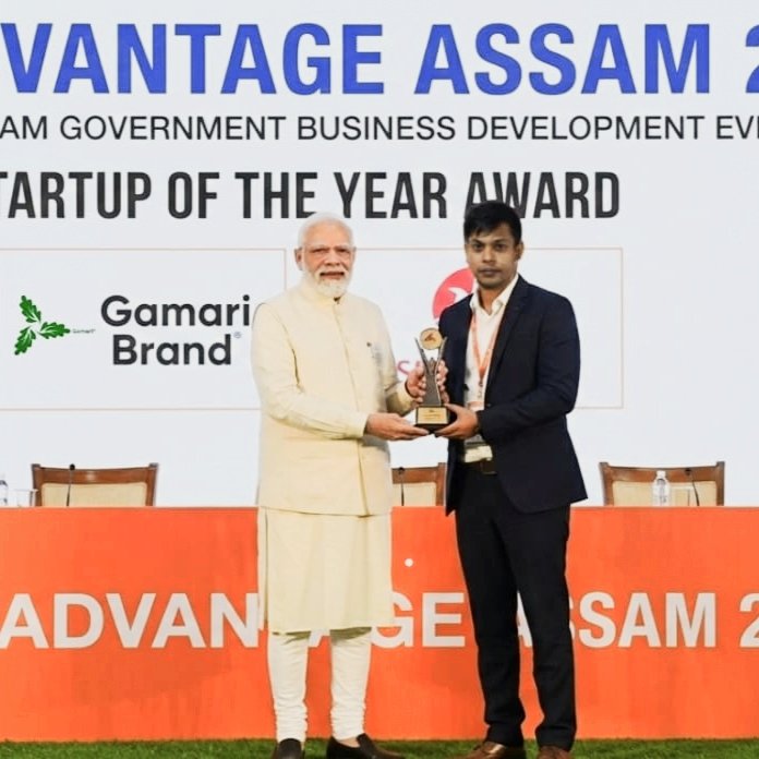 SasterKrishna's tweet photo. @narendramodi 
Gamari Brand startup of the year https://t.co/KgWVnNFABn