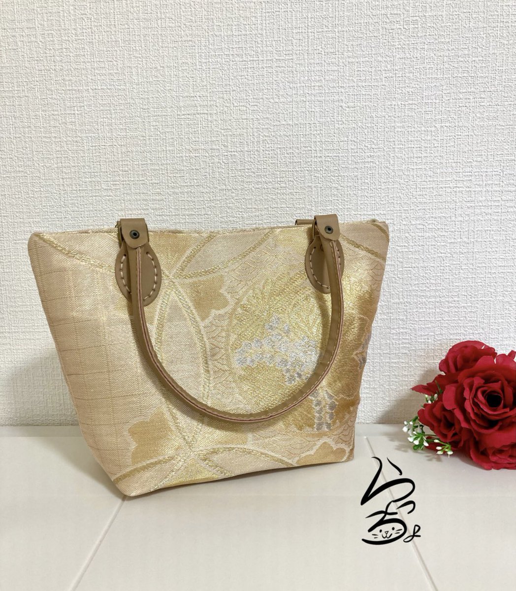 帯リメイクのトートバッグです〜 その他たくさんの作品を minne