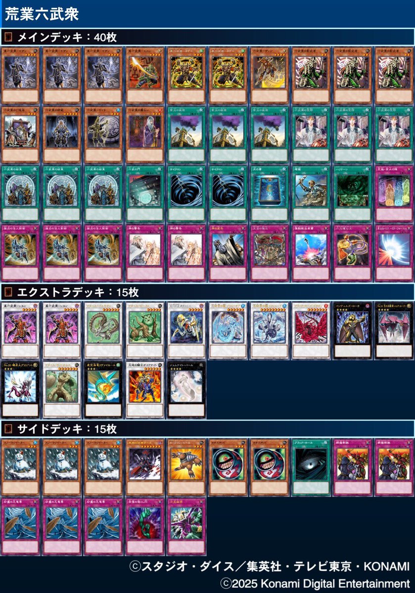 ⚔昨夜の #からふだ #KARAFUDA #遊戯王 #遊戯王OCG #デッキ⚔ #デブリ