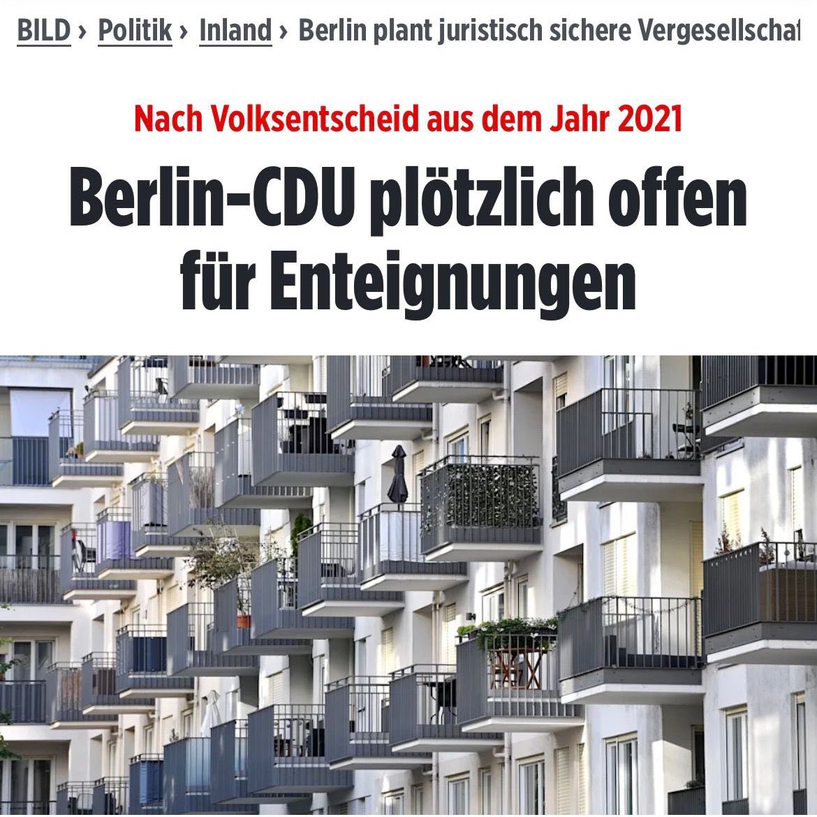 Also was unterscheidet die etatistische wie staatsgläubige CDU eigentlich noch von SPD und Grünen? Und der SED? Enteignungen, Milieuschutzregelungen (die teils Enteignungen gleich kommen), Mietendeckel, …