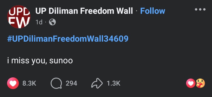 help someone at up diliman freedom wall is yearning for sunoo 😭😭😭😭😭 (gets ko sha)
