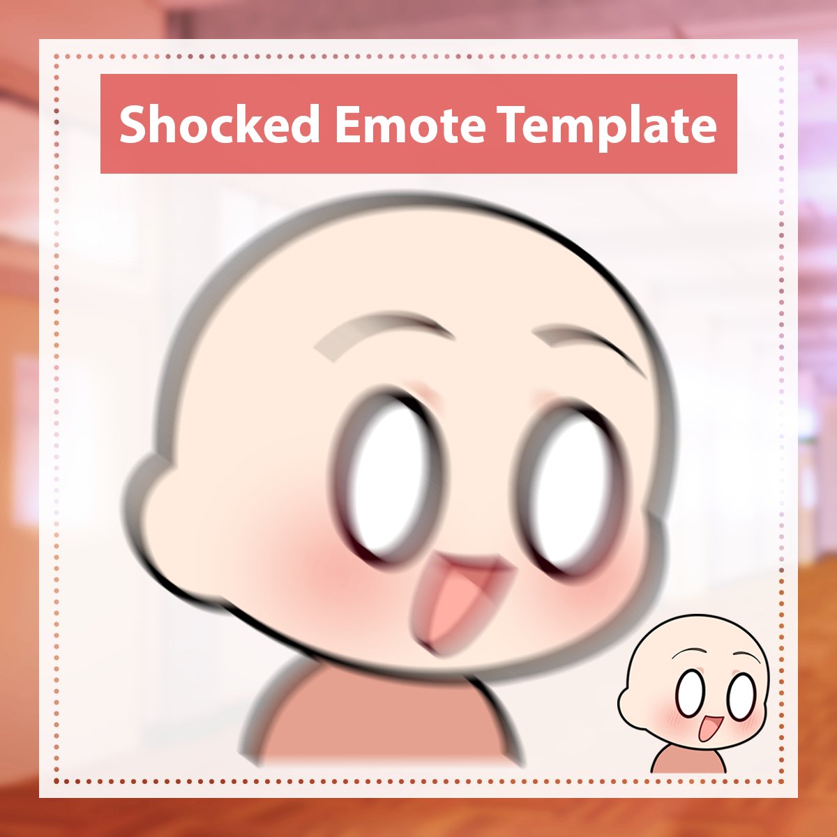 New shocked emote template! Only 5 more emotes to go! #Vtuber #VTuberAssets haruliv.gumroad.com/l/ShockedEmote…