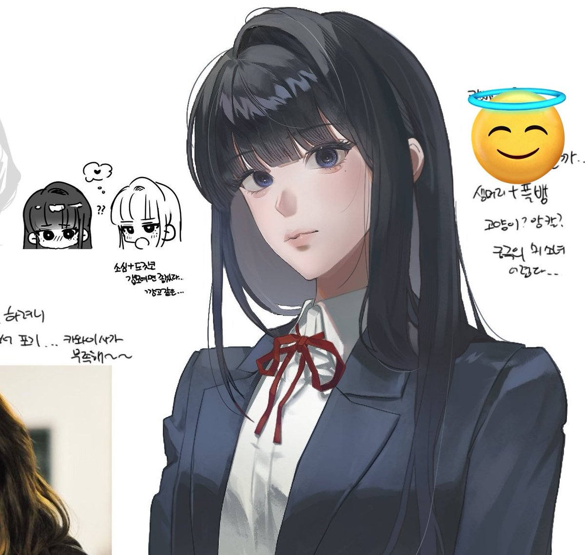 미소녀 그리기를 했어요🐈‍⬛