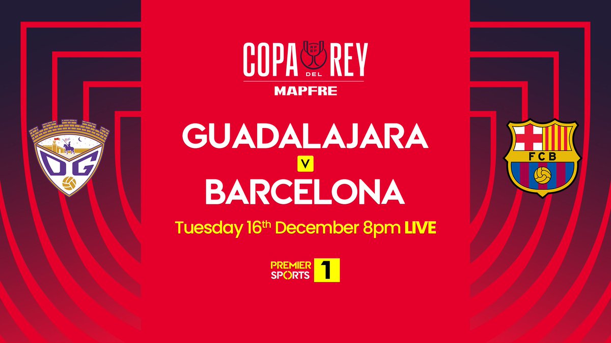 LIVE Copa Del Rey Action on Premier Sports! 🏆🇪🇸

📅Tonight
Guadalajara 🆚Barcelona
⏱️8pm
📺Premier Sports 1