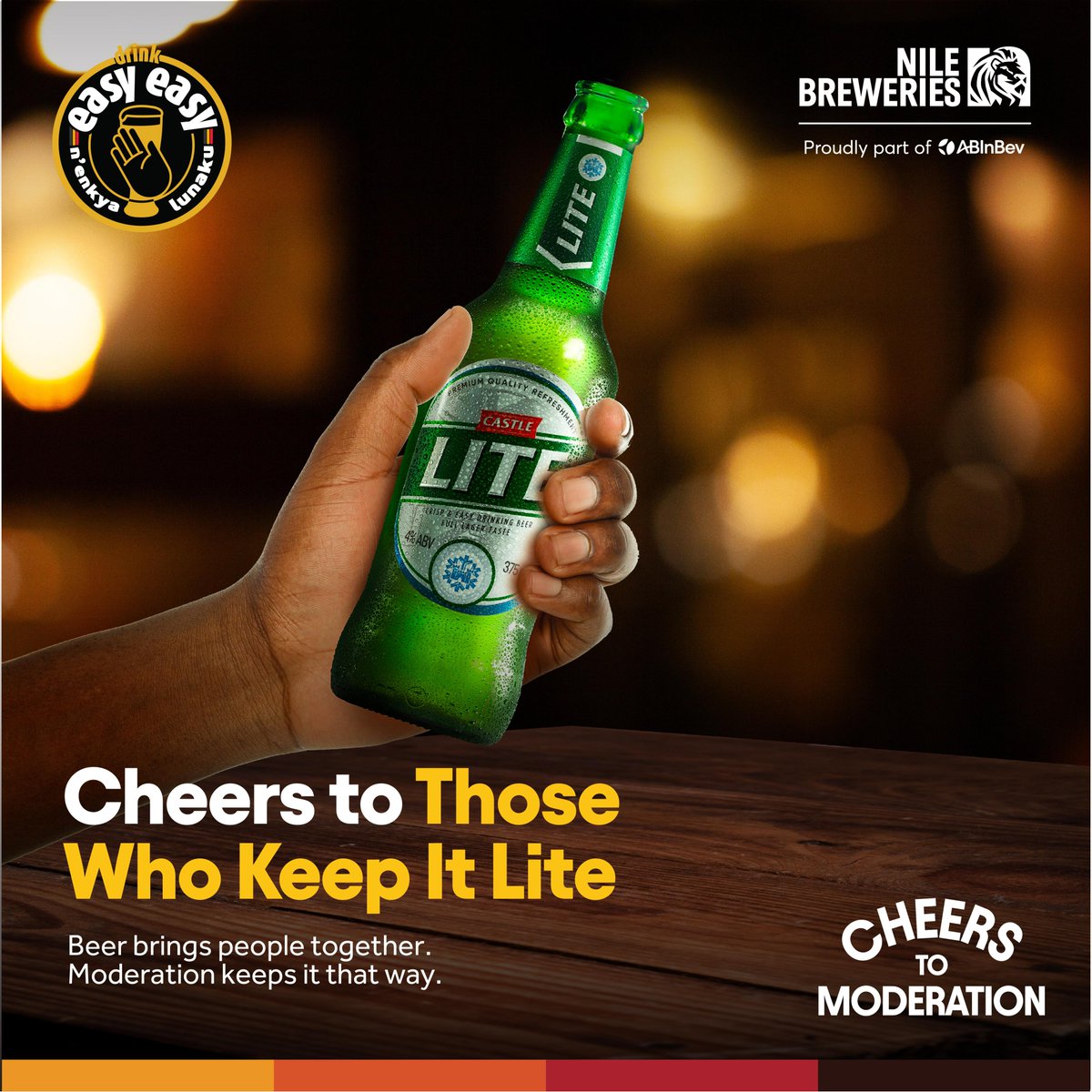 NBLUganda's tweet photo. Keeping it Lite is the perfect way to embrace #NenkyaLunaku. Enjoy the freshness, savour the moment, and keep your evening light and fun.
#CheersToModeration https://t.co/mfL0P5fgoG