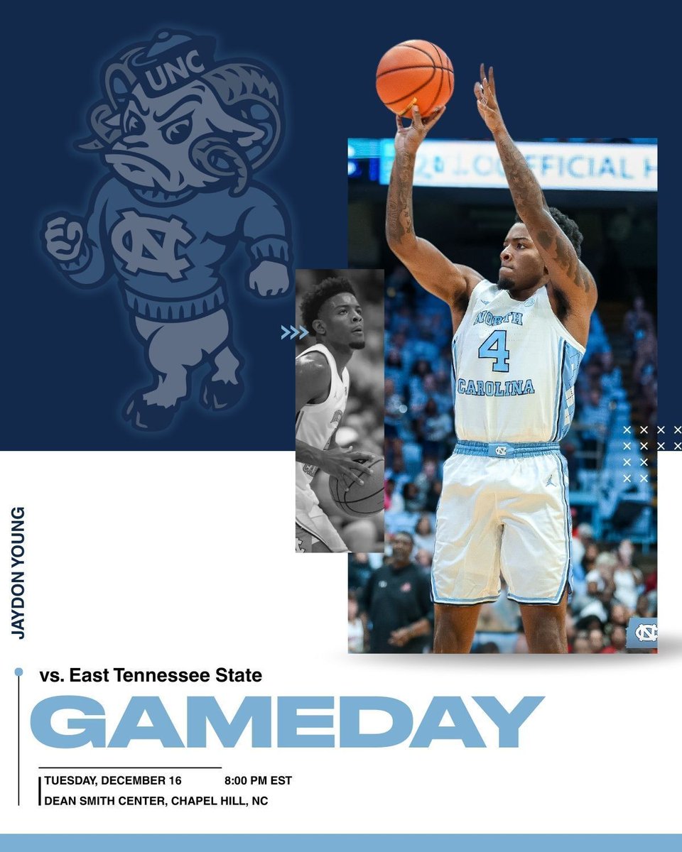 KeepingItHeel's tweet photo. WAKE UP IT'S GAME DAY!
The UNC basketball program hosts East Tennessee State in its second-to-last home non-conference game of the 2025-2026 season. #GoHeels #BeatETSU https://t.co/G181J5JQlY