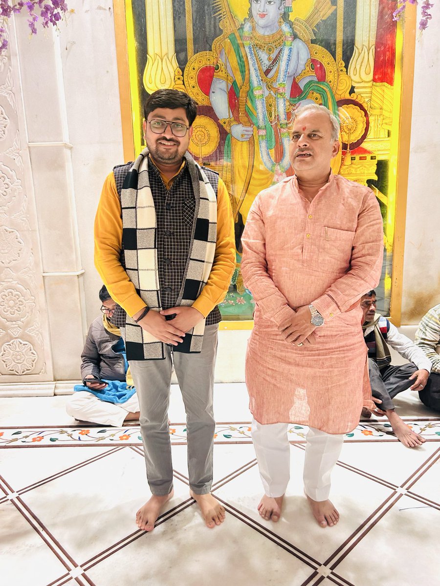 PankajKatarabjp's tweet photo. अलीगढ़( उत्तर प्रदेश) के लोकप्रिय विधायक आदरणीय श्री अनिल पाराशर जी भाई साहब के साथ मेंहदीपुर बालाजी के दर्शन कर मंगल कामना की @AnilParasharMLA @BJP4UP https://t.co/I8P8ywMHq6