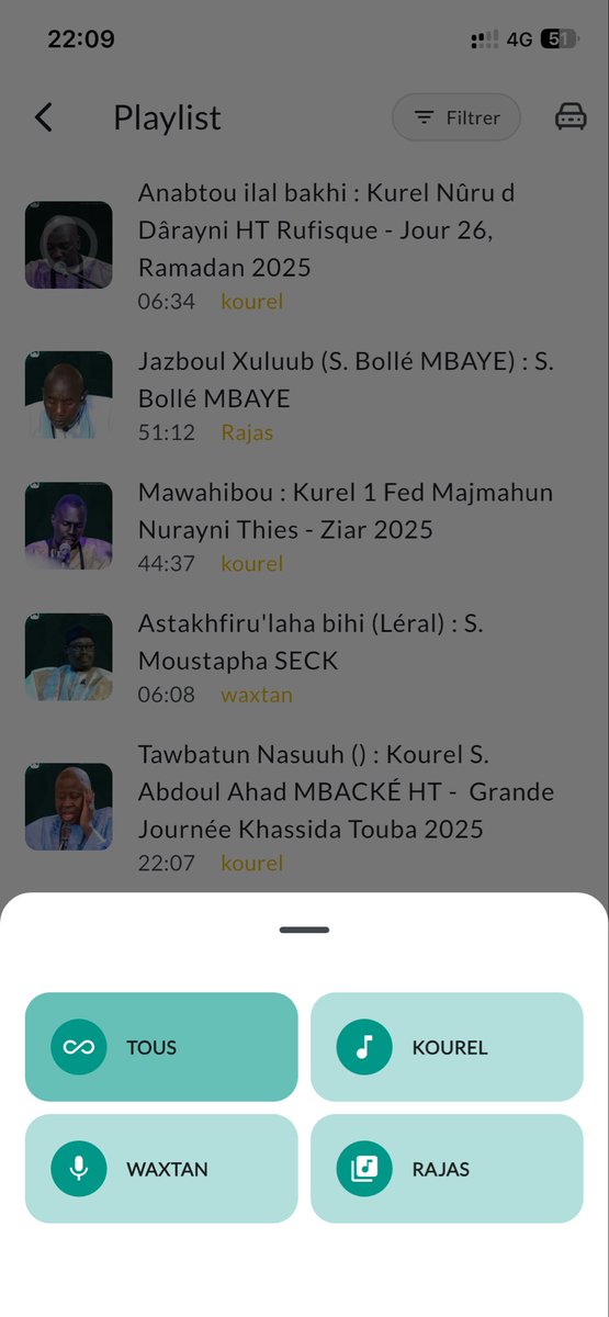 Nouvelle version sur iPhone (iOS)

- Playlist audio + filtre
- Mode zen
- Correctifs et améliorations 

Pour ceux qui sont au Sénégal merci d’utiliser les données mobiles (pas de wifi) nous avons des soucis sur nos serveurs.