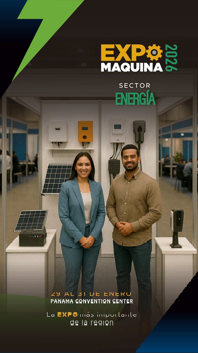 Los emprendimientos energéticos más ambiciosos de la región se potencian donde están las grandes marcas. Tu empresa puede formar parte de ese exclusivo grupo. 

Reserva hoy en Expo Máquina 2026, contáctanos: (507) 6550-9998, info@expomaquina.org.  Del 29 al 31 de enero de 2026,
