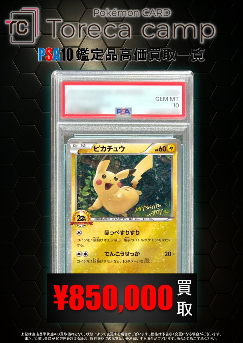 PSA買取情報】 プレミアムなピカチュウたちほしいです