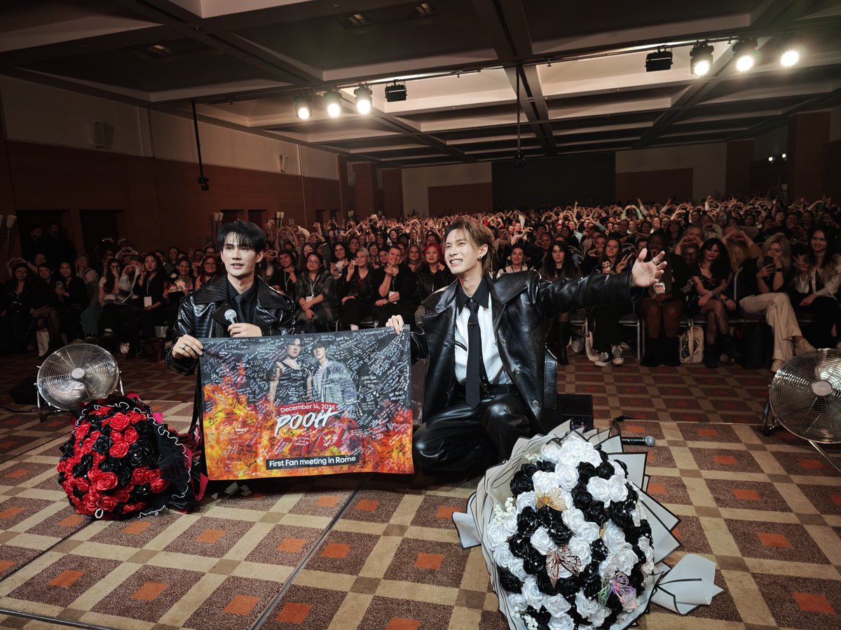 An amazing show thanks to #PoohPavel and the amazing fans in Rome. Their first time in Europe was memorable!
🫶🏻

#PoohPavel1stFMinRome
#JIBDreamFanmeet6
#JusInBello