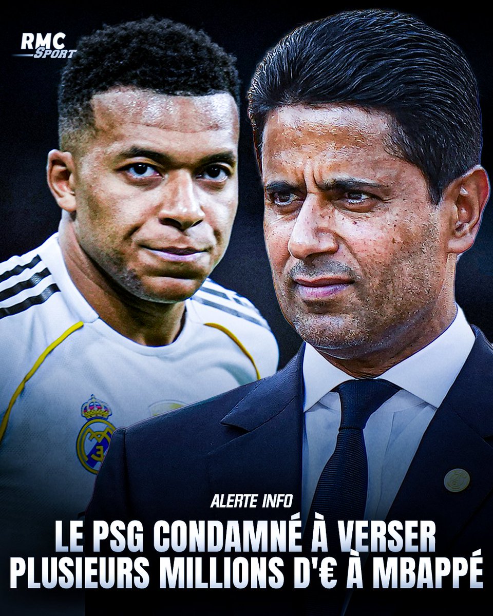 RM4Arab's tweet image. 🚨🚨💣 عاجل - فابريس هوكينز (RMC Sport) | نزاع باريس سان جيرمان – مبابي:

▪️حُكم على نادي باريس سان جيرمان بدفع نحو 61 مليون يورو إلى كيليان مبابي.

▪️قرر القضاة الأربعة إدانة النادي الباريسي، الذي سيتعيّن عليه دفع 61 مليون يورو للاعب.

▪️يملك النادي حق الاستئناف.