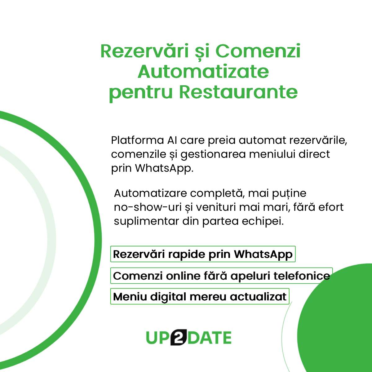 up2datesoftware's tweet photo. Restaurantele pot pierde bani cu ore bune înainte să ajungă primul client la masă.
Rezervările gestionate haotic = no‑show‑uri, mese goale, încasări instabile.
Automatizarea schimbă tot.
Detalii 👉 https://t.co/84kuk5dnkL https://t.co/rpw2Hfz2l6