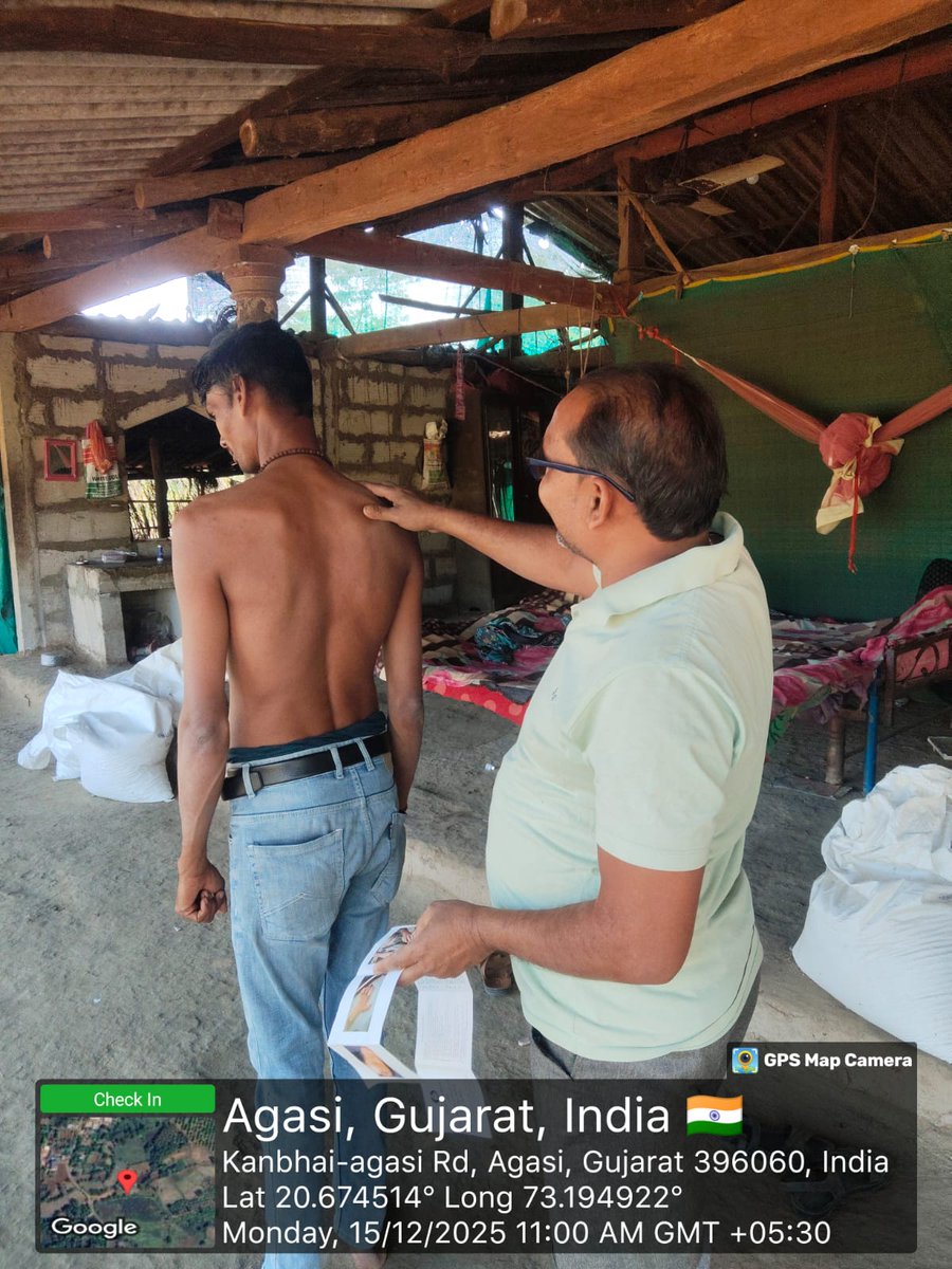 LCDC સર્વે કેમ્પેન શંકાસ્પદ કેસ ની તપાસ PHC Mandavkhadak