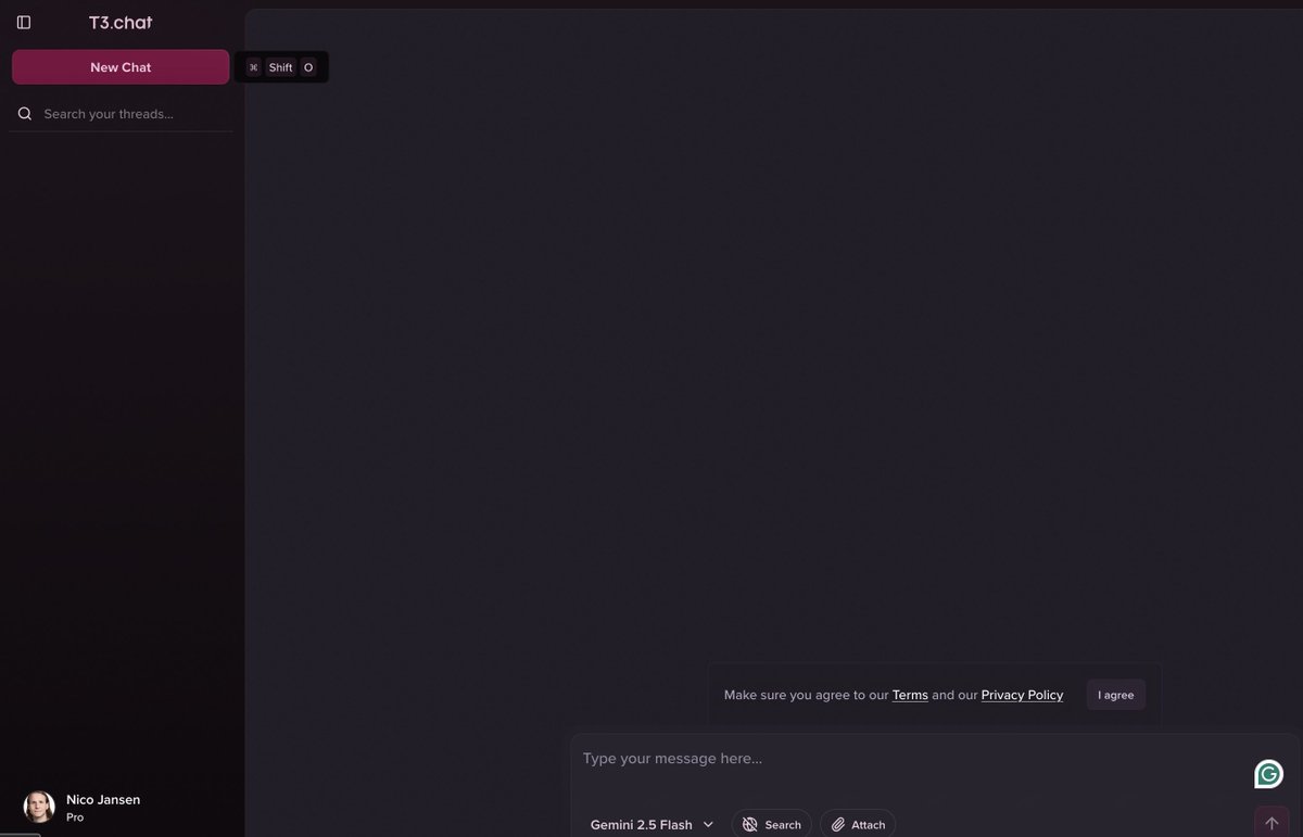 Why is <a href="/t3dotchat/">T3 Chat</a> recently defaulting to a blank screen when I open the tab after a few hours? Horrible user experience. Am I the only one?