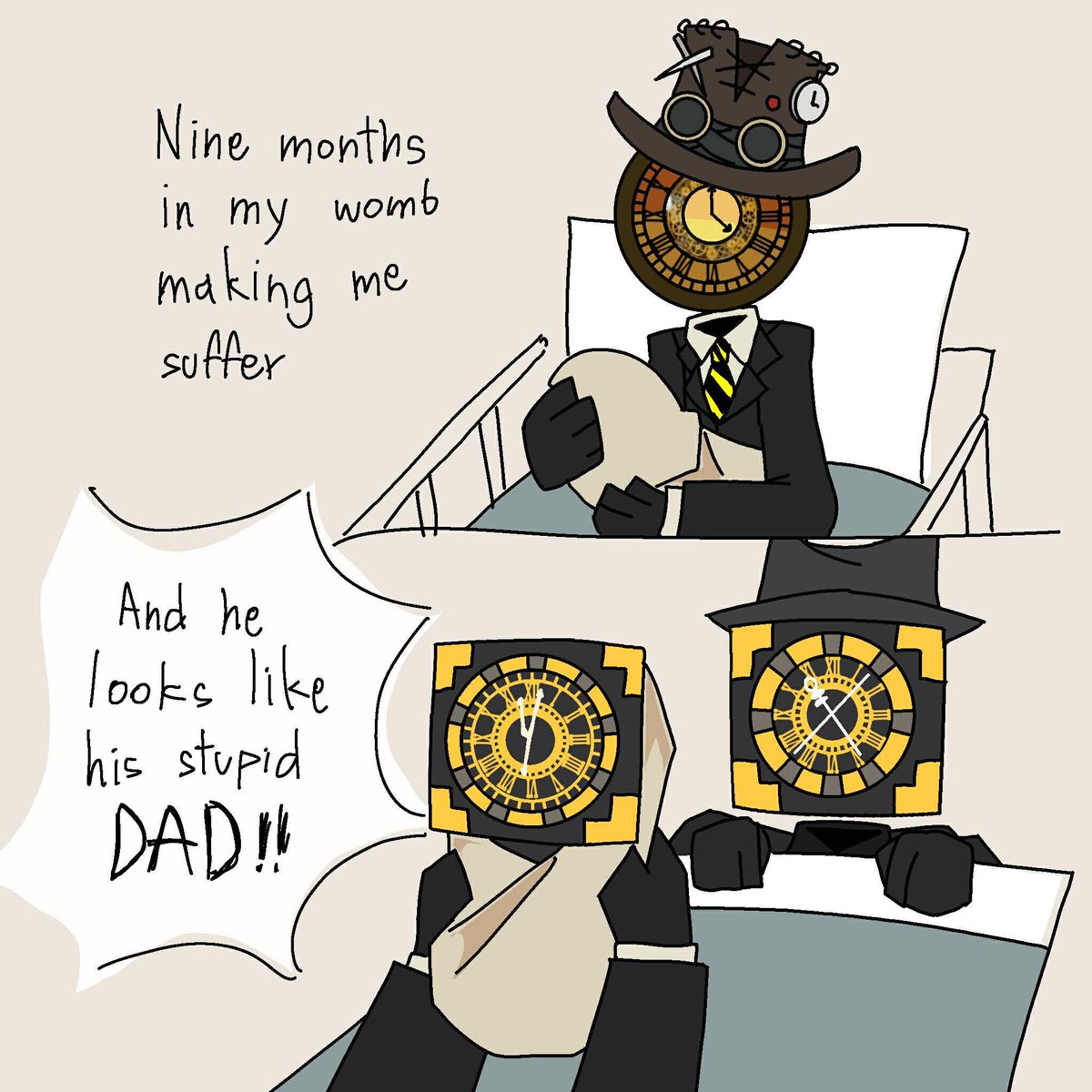 BabyWuchang's tweet image. /Art by : @5_ngelim / #Skibidi_Multiverse #Clockman