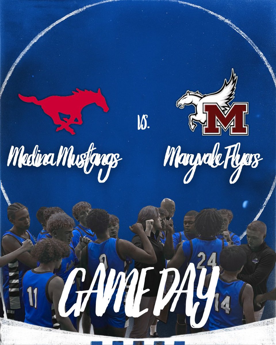 MustangsBBall_'s tweet photo. HOME GAME DAY!🔴🔵🐴

We take our own court for the first time this season as we host the 3-0 Maryvale Flyers!! Looking to build on our early season momentum, and carry another win into league play!

📍- Medina High School
🕰️- 6:30 (JV @ 5) https://t.co/rz6gj86WdM