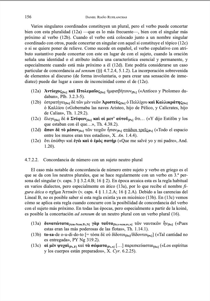 Excelent news! The 2nd edition (2022) of Sintaxis del griego antiguo (Syntax of Ancient Greek) edited by Dolores Jiménez (CSIC) is now available in open access.

libros.csic.es/product_info.p…

@papyriinfo <a href="/AncientGreekCI/">Ancient Greek Resources</a> <a href="/ancientgreeksc/">Ancient Greek School</a>
<a href="/AntigoneJournal/">Antigone Journal</a> @Antiquitweets  
<a href="/BerkeleyDAGRS/">Department of Ancient Greek & Roman Studies</a>