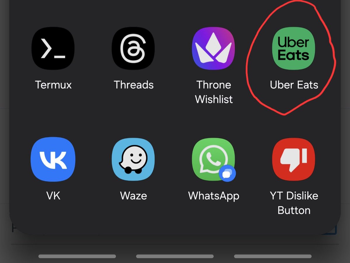 Just_2_Random's tweet image. Nah hold on let me share it with Uber eats