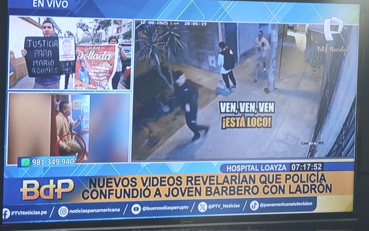 Imágenes revelan que SO PNP no se identificó al perseguir armado al joven que luego baleó. Tampoco era la persona que seguía inicialmente. Pero gral. Ramírez insiste en que era sospechoso por “caminar con las manos en los bolsillos”, algo que tampoco hacía. Chico sigue grave.